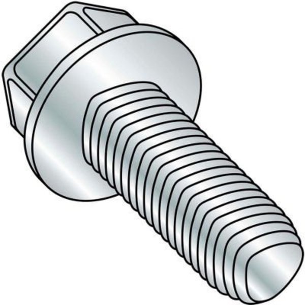 Kanebridge Thread Cutting Screw, 3/8"-16 x 5/8 in, Zinc Plated Steel Hex Head Hex Drive 3710RW